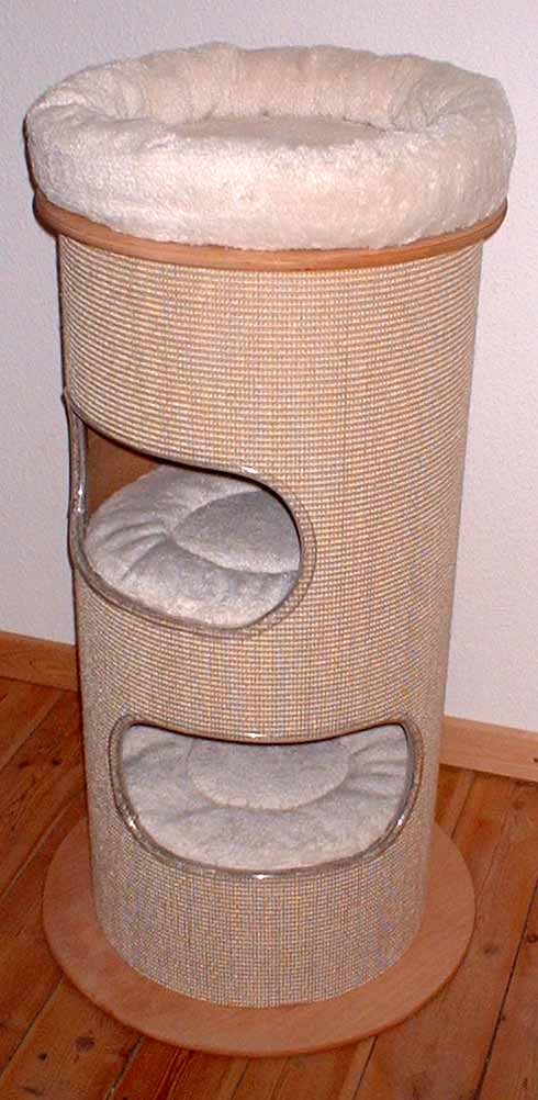 Colonna 90 cm Ø42cm - 2 nicchie ovoidali Tiragraffi tedeschi